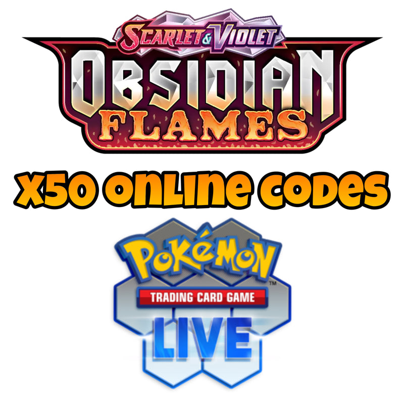 Pokemon SV3 Obsidian Flames TCG Live Online Codes (50)