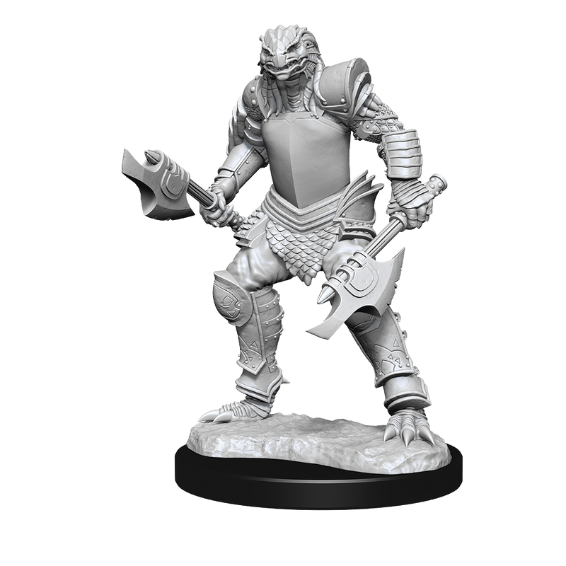 DND UNPAINTED MINIS WV15 DRAGONBORN FIGHTER FEMALE (PREORDER)