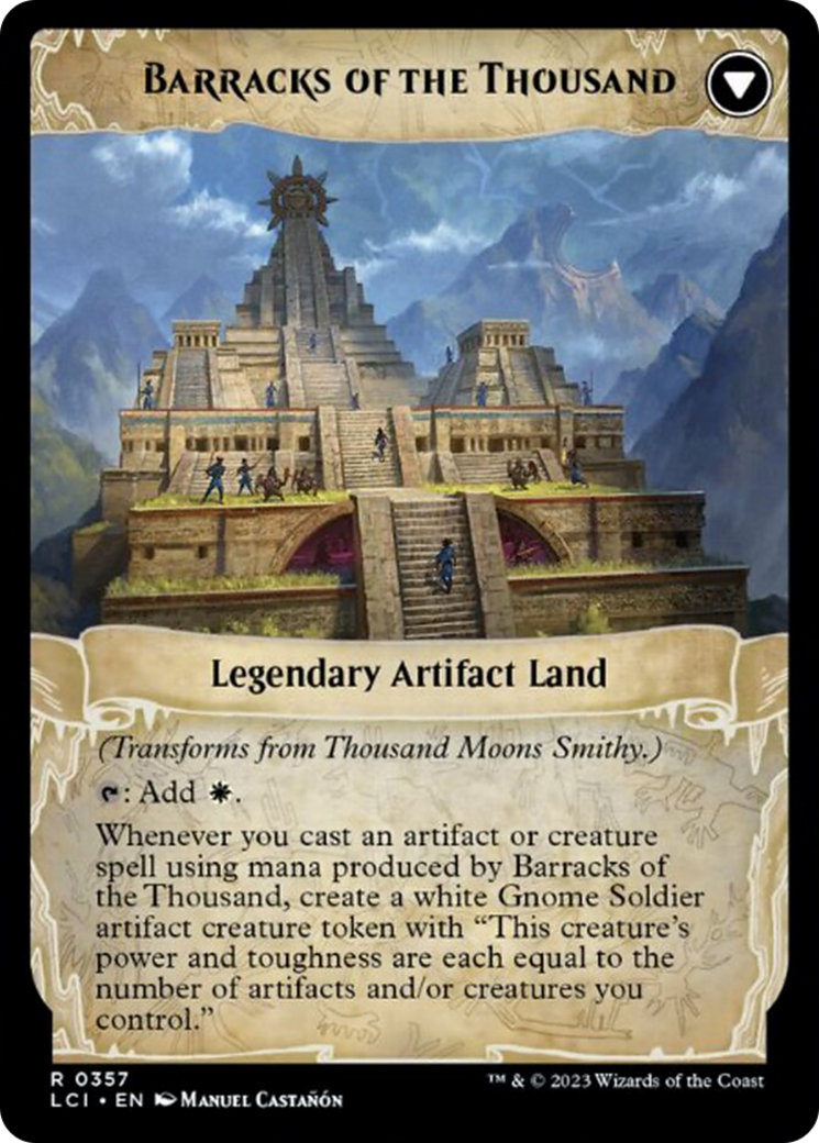 Thousand Moons Smithy // Barracks of the Thousand [The Lost Caverns of Ixalan]