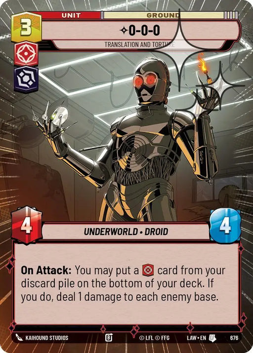 0-0-0 - Translation and Torture (Hyperspace Foil) (676) [A Lawless Time]
