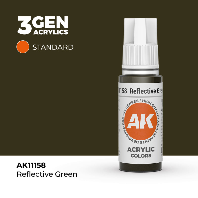 AK Interactive : Vert réfléchissant acrylique 3G 17 ml