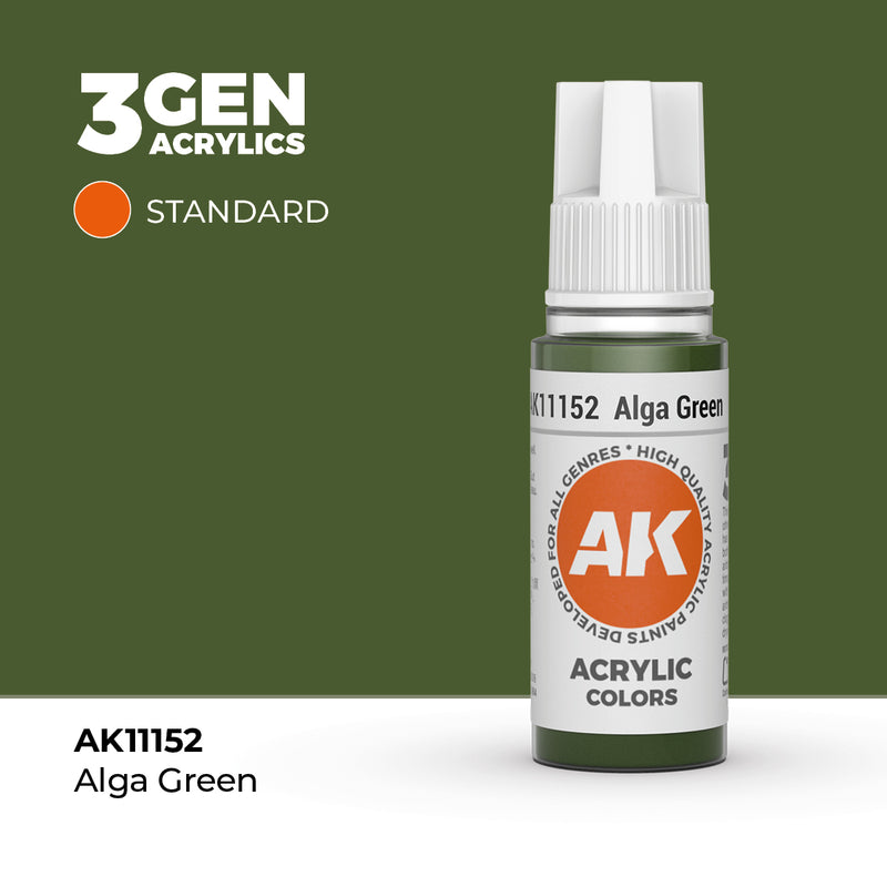 AK Interactive: 3G Acrylic Alga Green  17ml