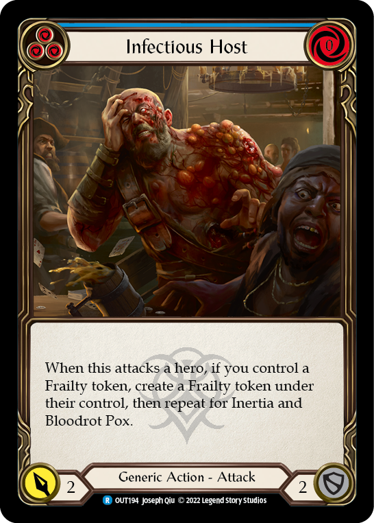 Infectious Host (Blue) [Outsiders] Rainbow Foil
