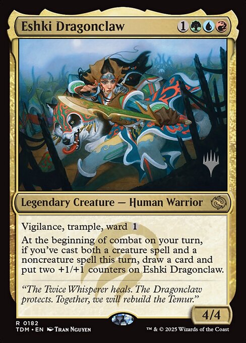 Eshki Dragonclaw (182p) [Tarkir: Dragonstorm Promos]