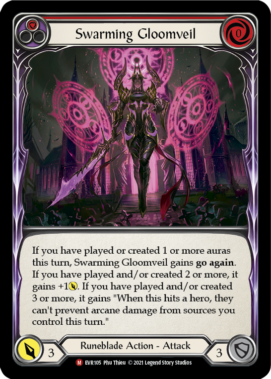 Swarming Gloomveil [Everfest] 1st Edition Rainbow Foil
