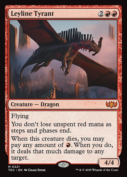 Leyline Tyrant (221) [Tarkir: Dragonstorm Commander]
