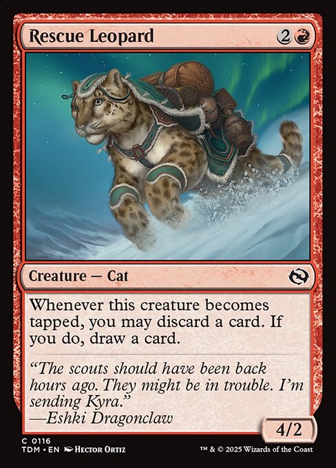 Rescue Leopard (116) [Tarkir: Dragonstorm]
