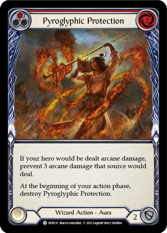 Pyroglyphic Protection (Red) [Everfest] 1st Edition Normal