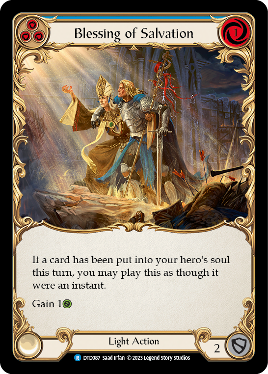Blessing of Salvation (Blue) [Dusk Till Dawn] Rainbow Foil