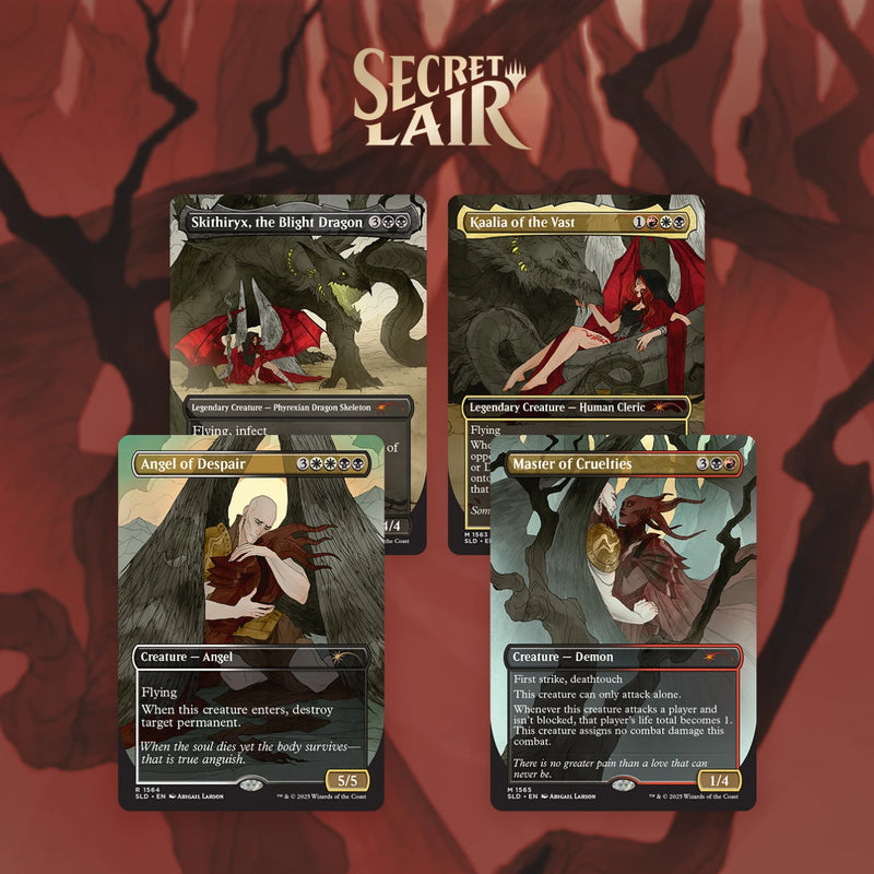 Secret Lair Drop Our Boss is on Vacation Superdrop Tragic Romance Rainbow Foil Edition