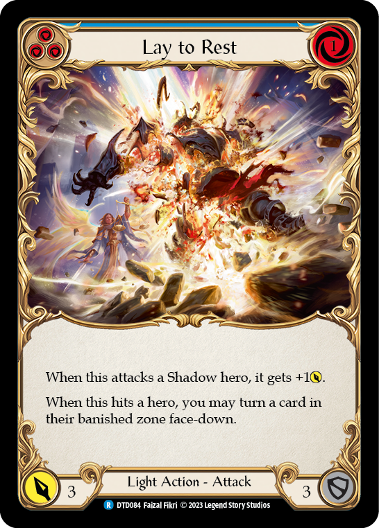 Lay to Rest (Blue) [Dusk Till Dawn] Rainbow Foil