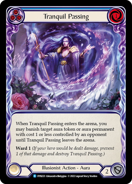 Tranquil Passing (Blue) [Dynasty] Rainbow Foil