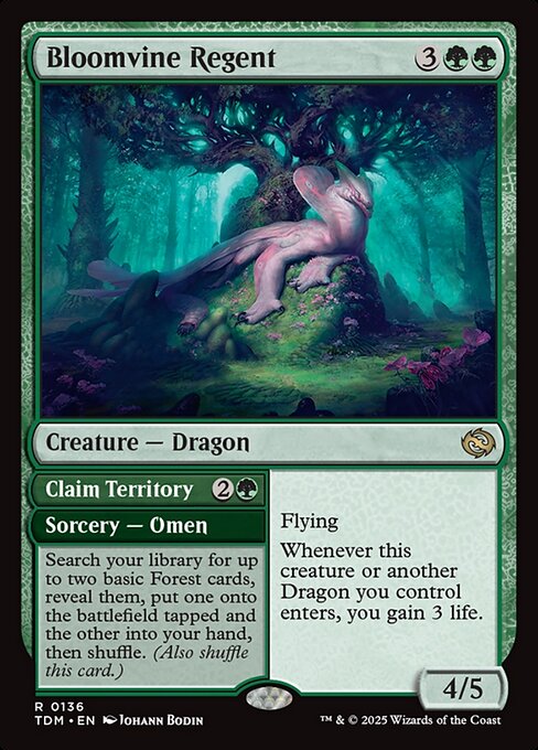 Bloomvine Regent // Claim Territory (136) [Tarkir: Dragonstorm]