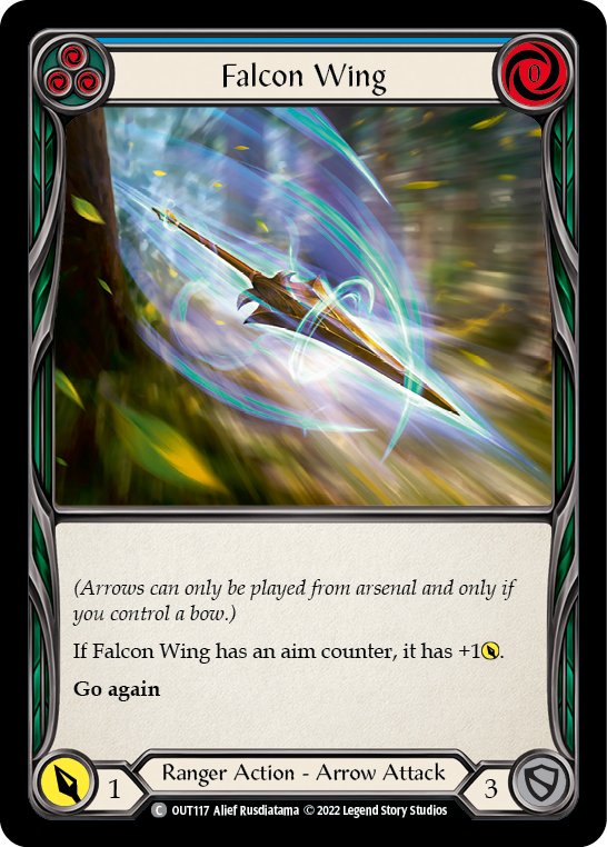 Falcon Wing (Blue) [Outsiders] Rainbow Foil