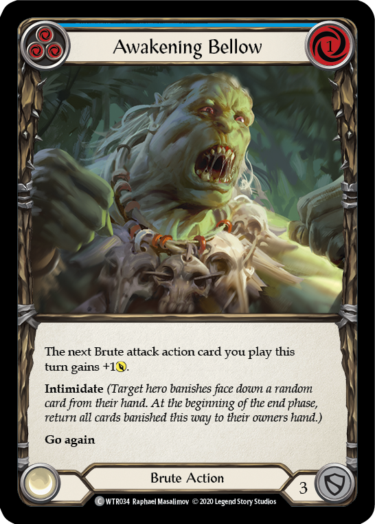 Awakening Bellow (Blue) [Welcome to Rathe Unlimited] Unlimited Rainbow Foil