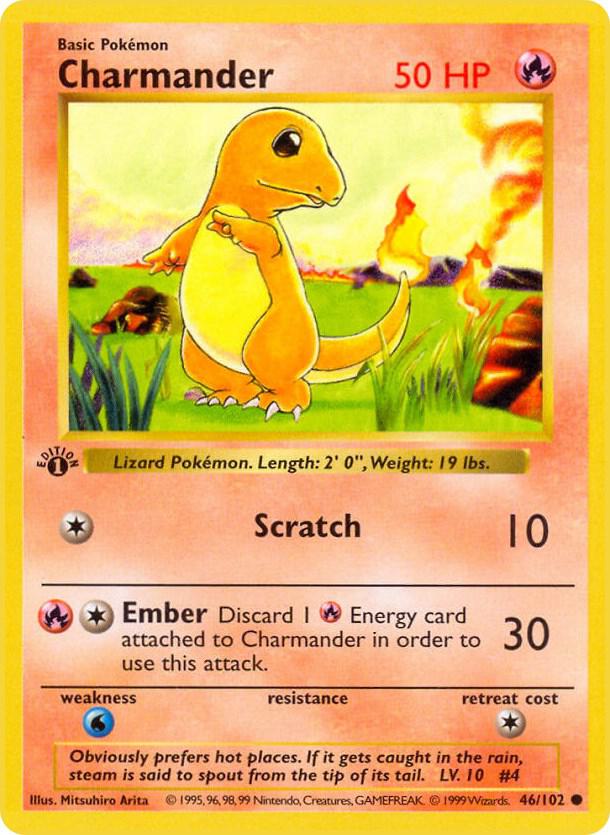 Charmander (046/102) [Base Set Shadowless (1st Edition)]