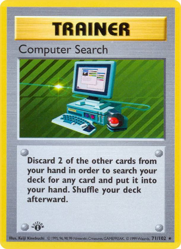 Computer Search (071/102) [Base Set Shadowless (1st Edition)]