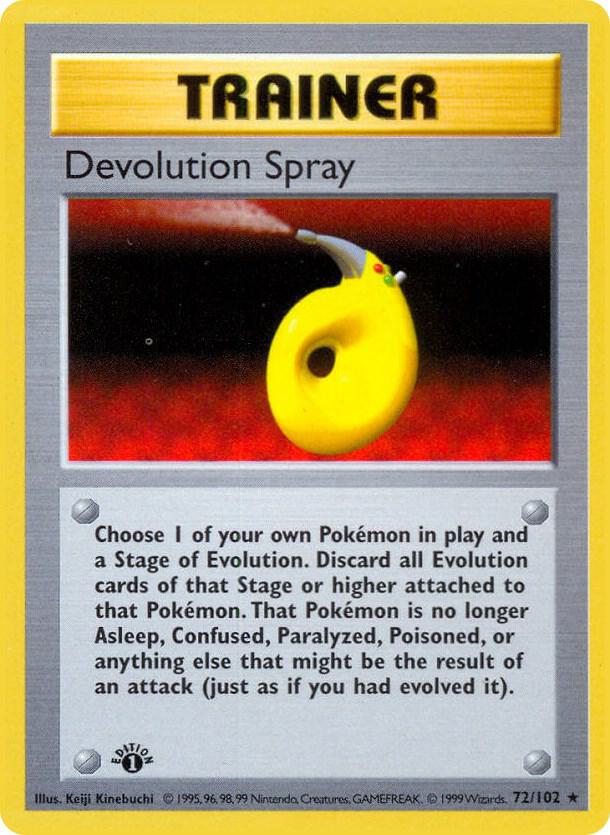 Devolution Spray (072/102) [Base Set Shadowless (Unlimited)]