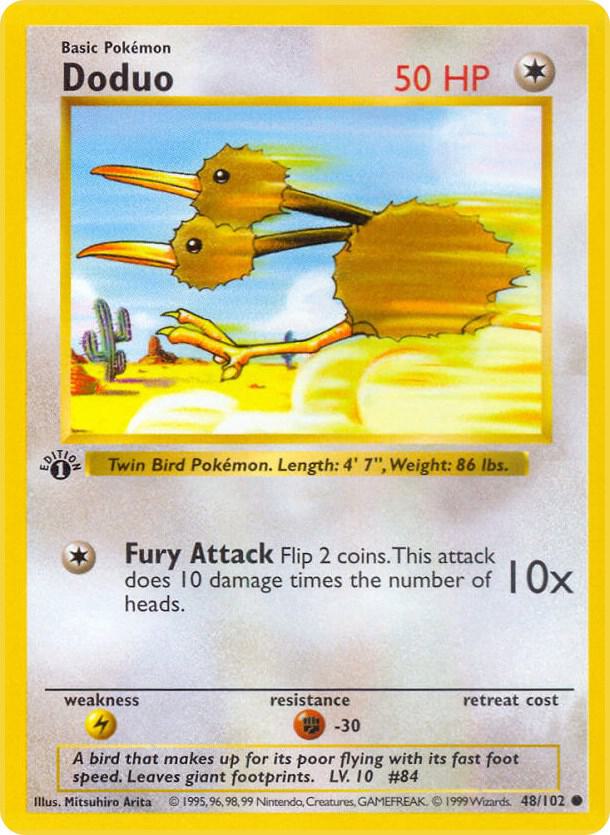 Doduo (048/102) [Base Set Shadowless (1st Edition)]