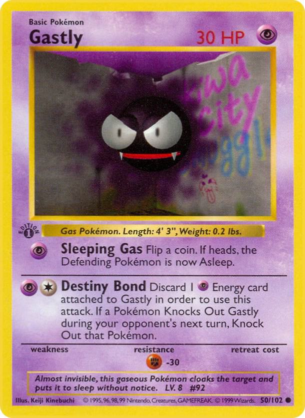 Gastly (050/102) [Base Set Shadowless (1st Edition)]