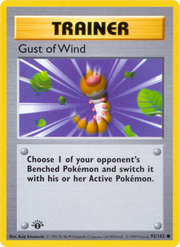 Gust of Wind (093/102) [Base Set Shadowless (1st Edition)]