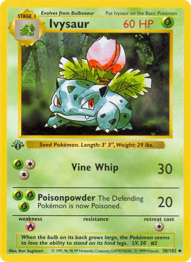 Ivysaur (030/102) [Base Set Shadowless (1st Edition)]