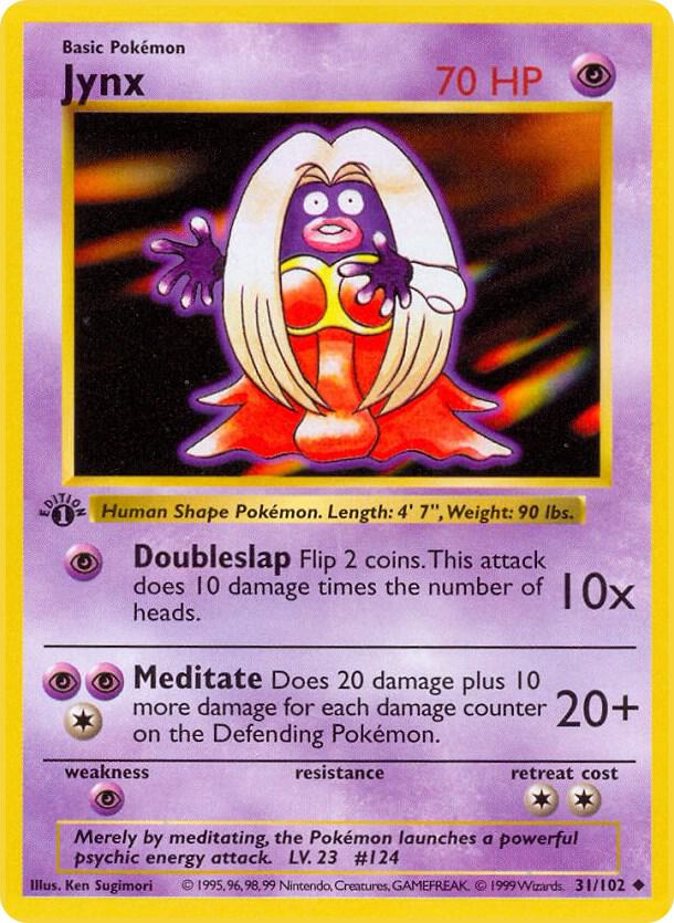 Jynx (031/102) [Base Set Shadowless (1st Edition)]
