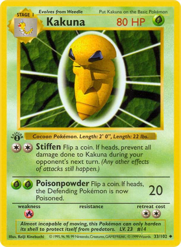 Kakuna (033/102) [Base Set Shadowless (1st Edition)]