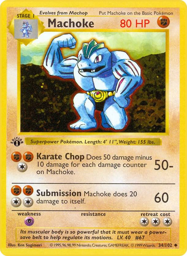 Machoke (034/102) [Base Set Shadowless (1st Edition)]