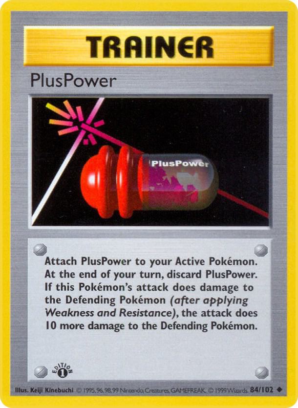 PlusPower (084/102) [Base Set Shadowless (1st Edition)]