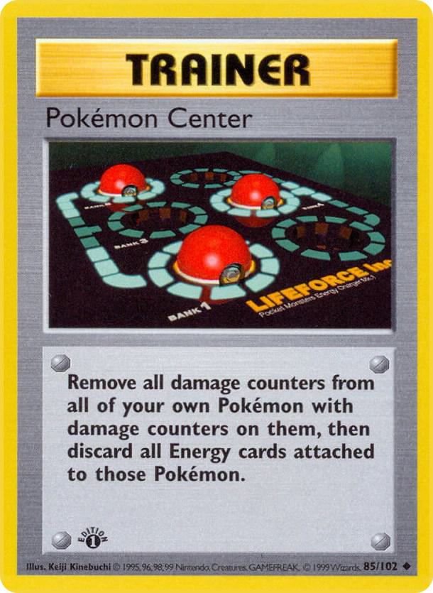 Pokemon Center (085/102) [Base Set Shadowless (1st Edition)]