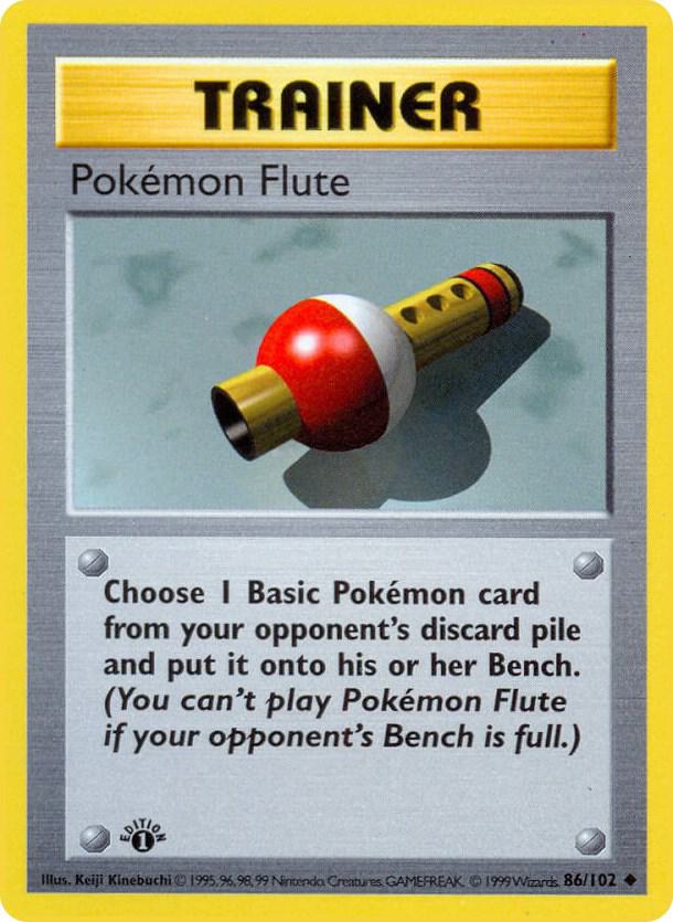 Pokemon Flute (086/102) [Base Set Shadowless (1st Edition)]