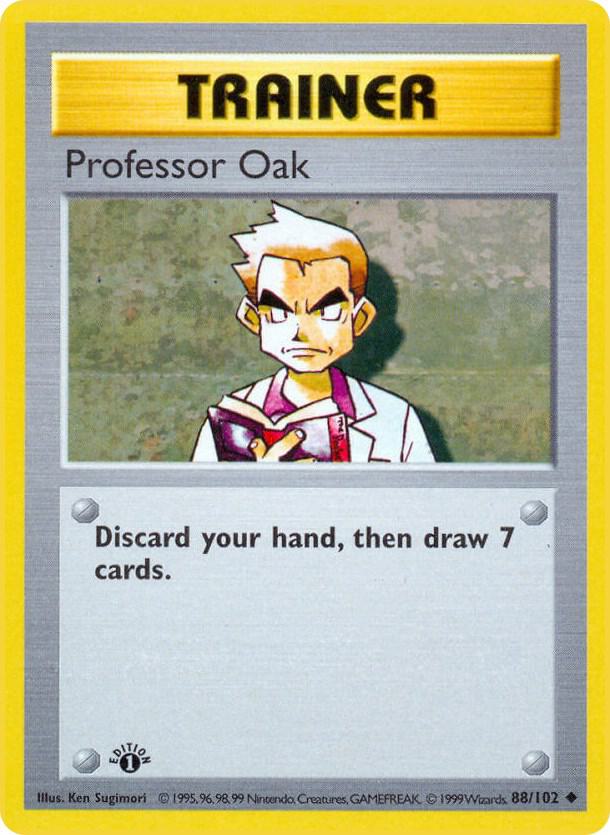 Professor Oak (088/102) [Base Set Shadowless (Unlimited)]