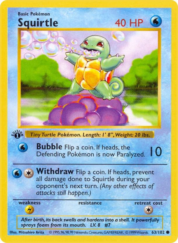Squirtle (063/102) [Base Set Shadowless (1st Edition)]
