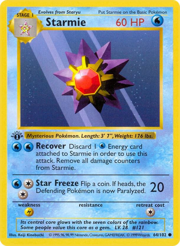 Starmie (064/102) [Base Set Shadowless (1st Edition)]