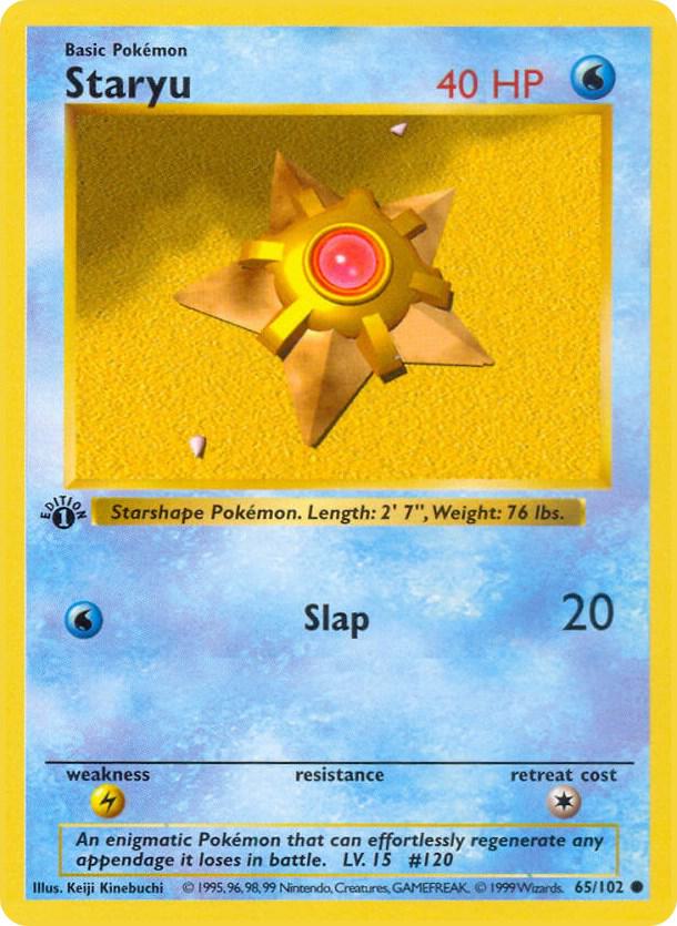 Staryu (065/102) [Base Set Shadowless (1st Edition)]