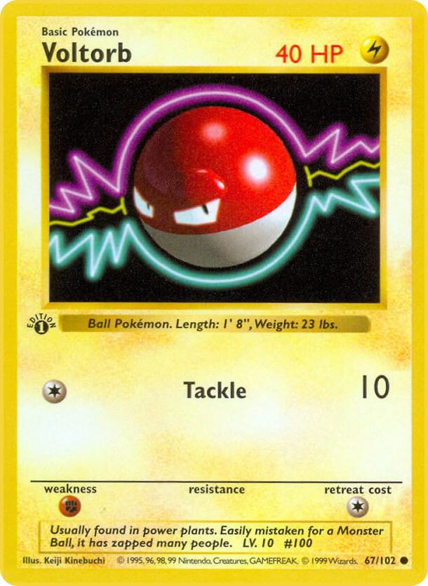Voltorb (067/102) [Base Set Shadowless (1st Edition)]