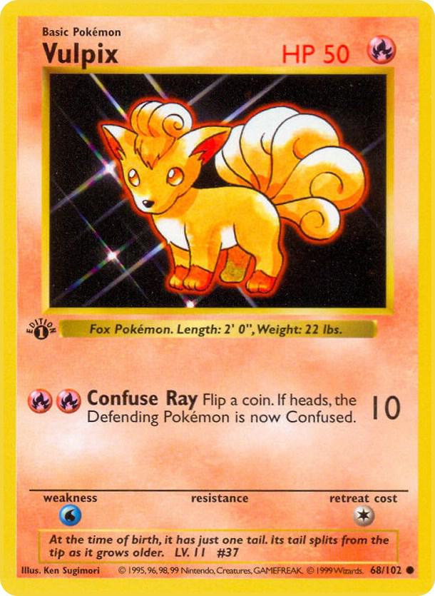 Vulpix (068/102) [Base Set Shadowless (1st Edition)]
