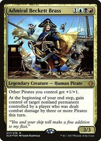 Admiral Beckett Brass (217) [Prerelease Cards]