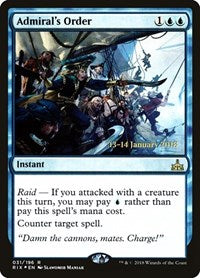 Admiral's Order (31) [Prerelease Cards]
