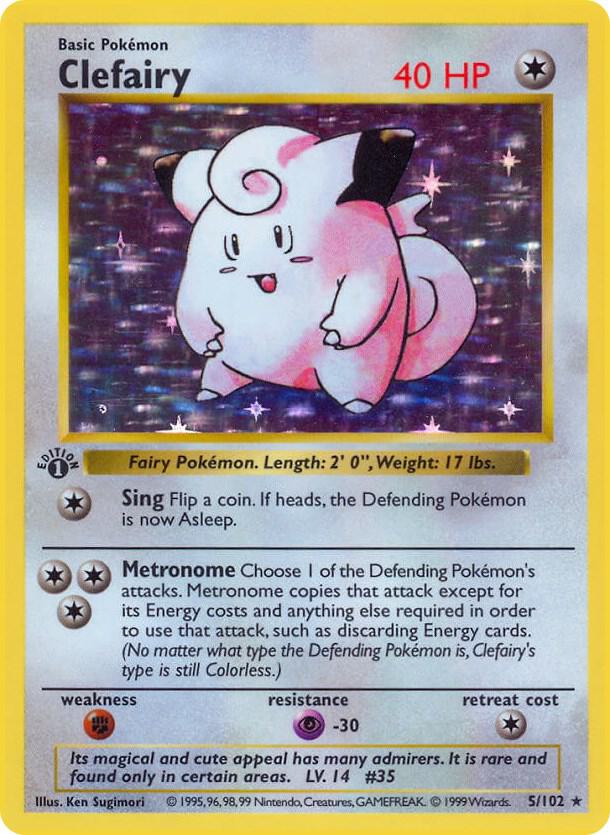 Clefairy (005/102) [Base Set Shadowless (1st Edition)]