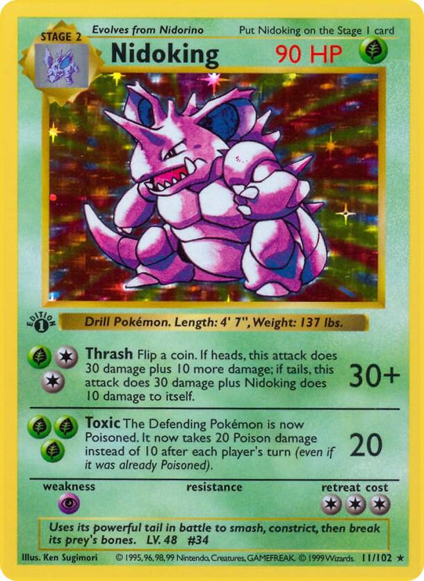 Nidoking (011/102) [Base Set Shadowless (1st Edition)]