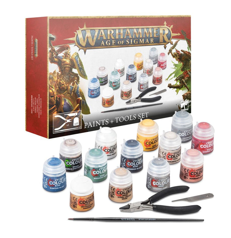 Warhammer : Age of Sigmar - Paints + Tools Set