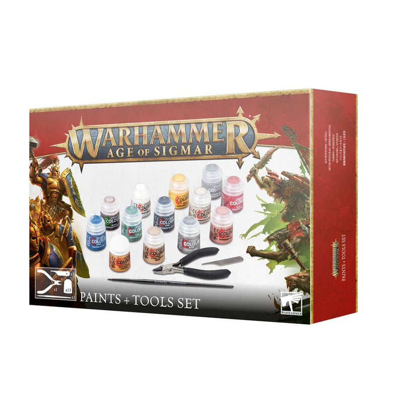 Warhammer : Age of Sigmar - Paints + Tools Set
