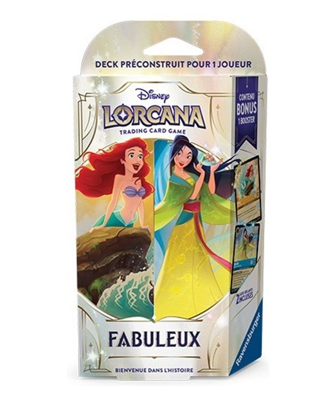 Disney Lorcana Série 9 Fabuleux Deck de Démarrage Ariel & Mulan (FR)