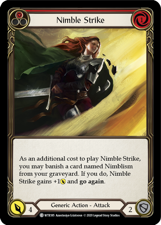 Nimble Strike (Red) [Welcome to Rathe Unlimited] Unlimited Rainbow Foil