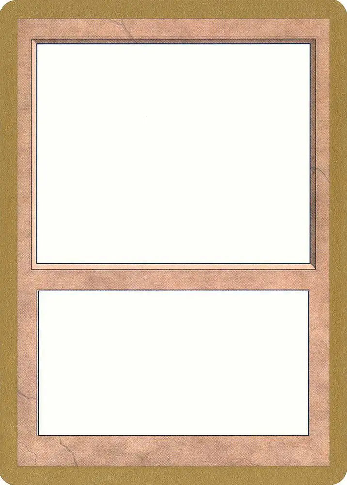 1999 World Championship Blank Card [World Championship Decks]
