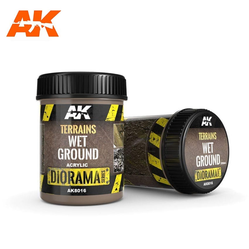 AK Interactive: Terrains Wet Ground 250ml (Acrylic)