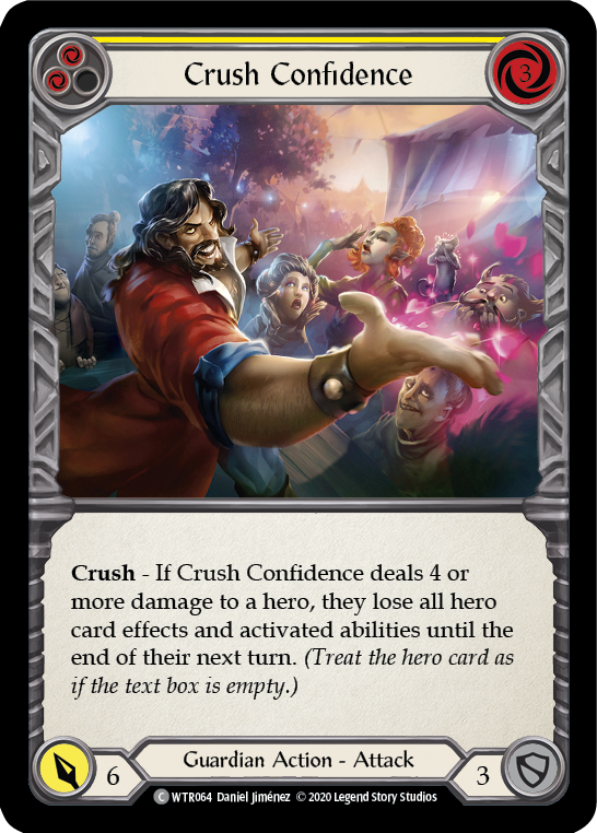 Crush Confidence (Yellow) [Welcome to Rathe Unlimited] Unlimited Rainbow Foil