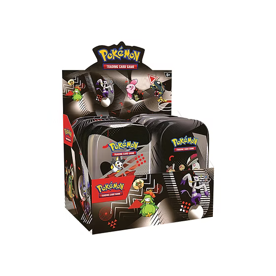 Pokemon SV10.5 Black Bolt & White Flare Mini Tin Display
